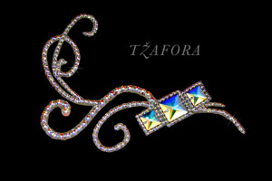 ballroom jewelry, dance hair ornament, tzafora, ballroom dancesport jewelry accessories