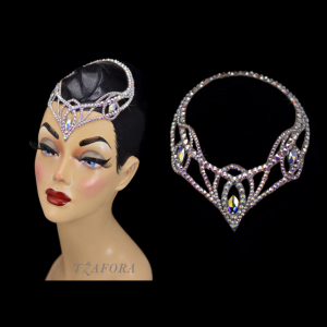 ballroom headband, dance hair accessories, tzafora, ballroom dance jewelry