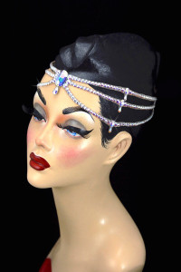 ballroom headband, dancesport accessories, dancesport jewelry, tzafora, ballroom jewelry, ballroom dance headband
